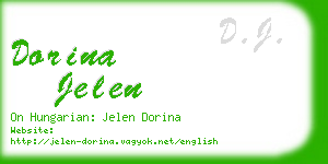 dorina jelen business card